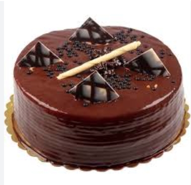 Çikolata Aşıklarına Özel Sade Yuvarlak Pasta 2-3 Kişilik