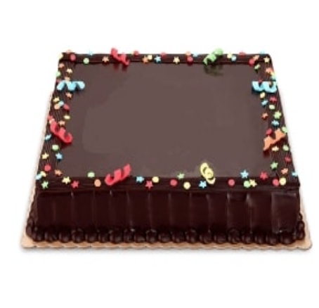 Düz Sade Tasarım 15 Kişilik Çikolatalı Yaş Pasta