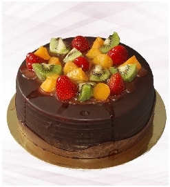 Günlük Taze Karışık Meyveli Hasbahçe Pastası 2-3 Kişilik